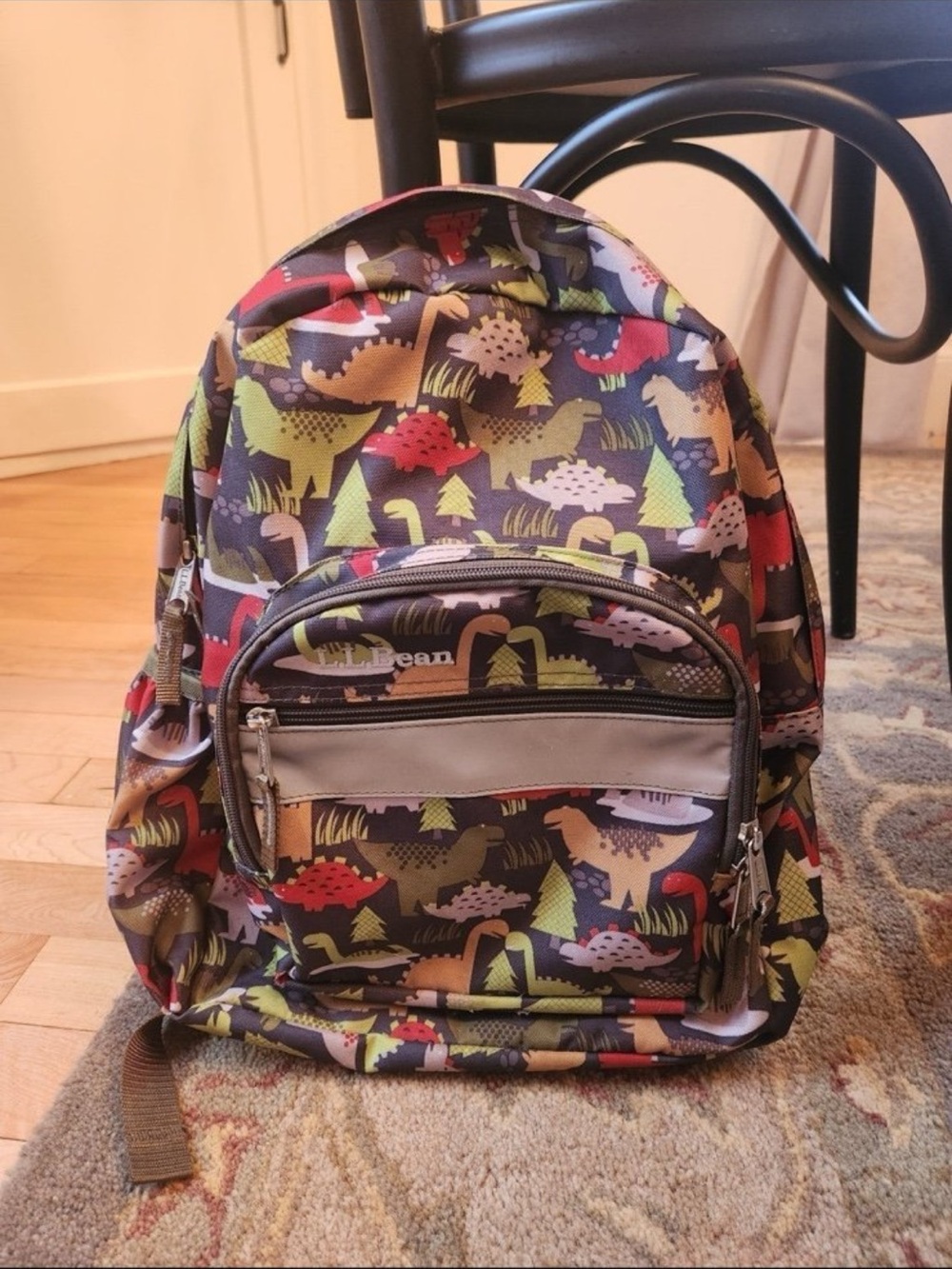 LL Bean Kids Dinosaur Print Backpack - Multicolor